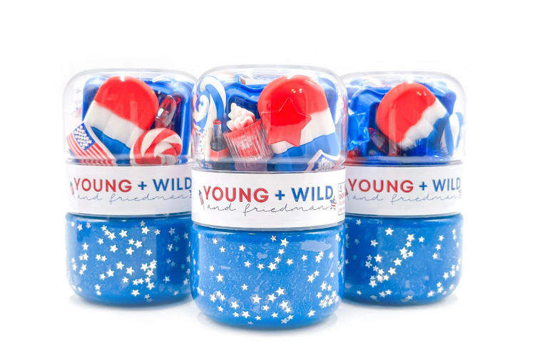 YOUNG + WILD AND FRIEDMAN Fourth of July  Grab & Go Dough Jar
