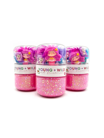 YOUNG + WILD AND FRIEDMAN Mermaid Magic  Grab & Go Dough Jar