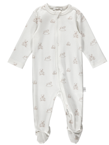 PIMALU Bear Zipper Footie