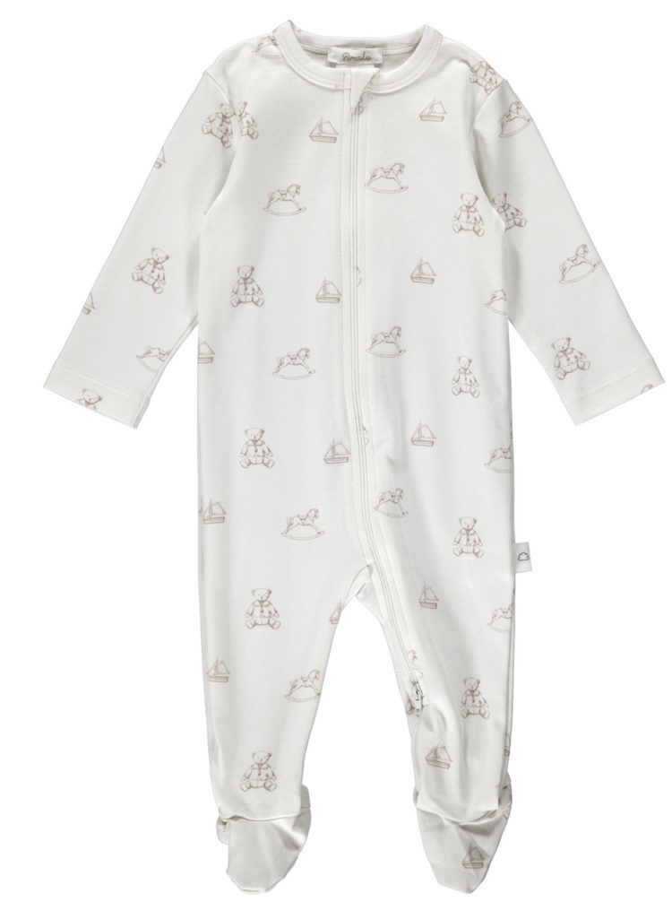PIMALU Bear Zipper Footie