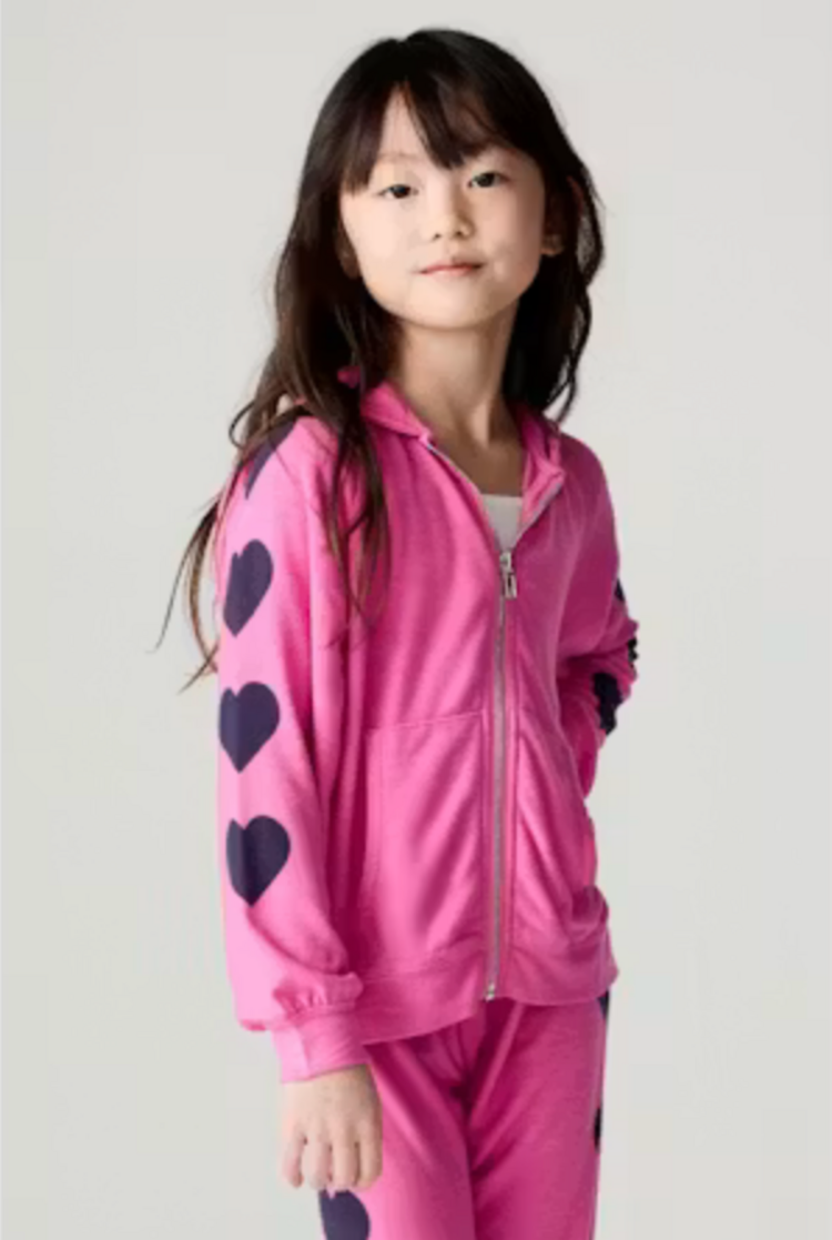 CHASER Big Love Zip Up Hoodie