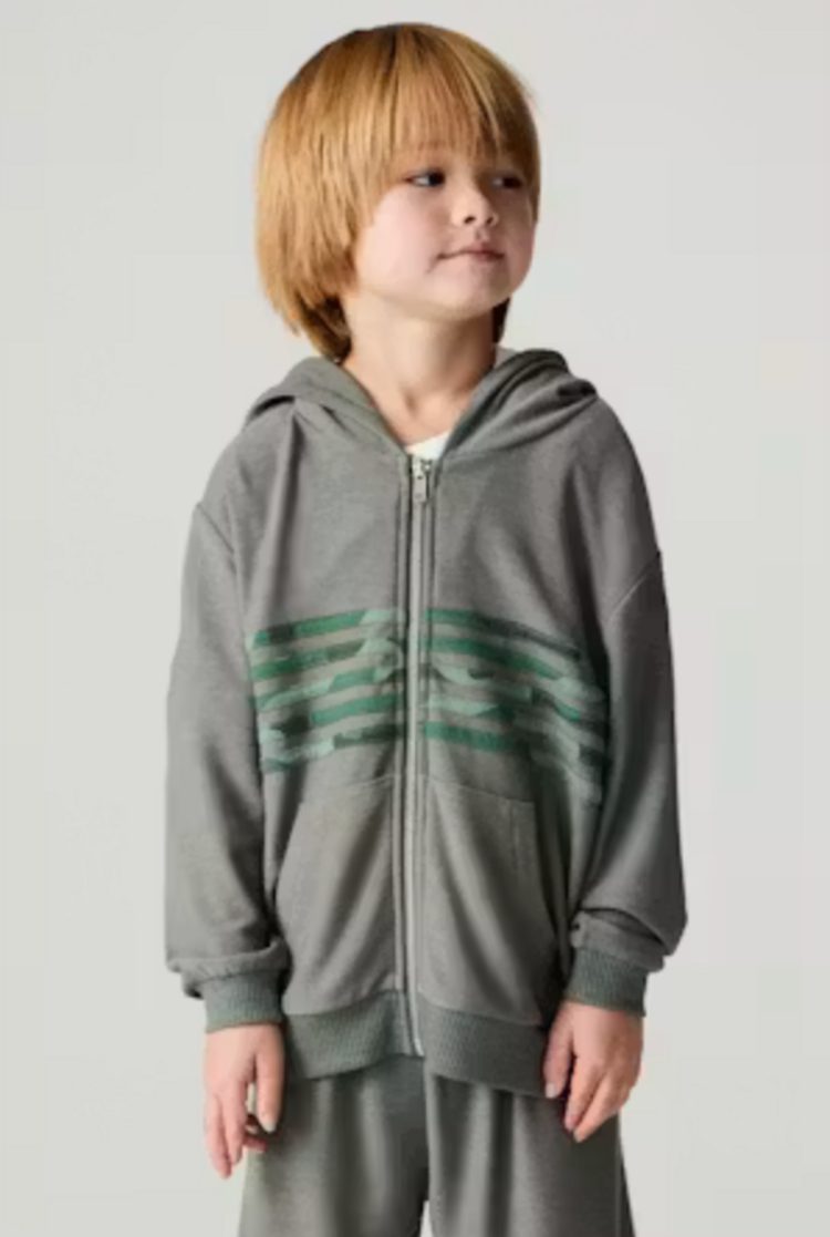 CHASER Cool Camo Zip Up Hoodie