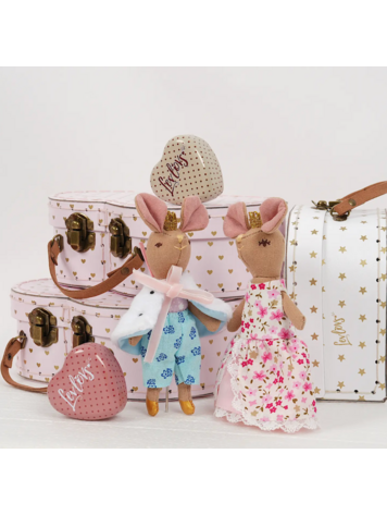 LEVLOVS Prince And Princess Mice In Case