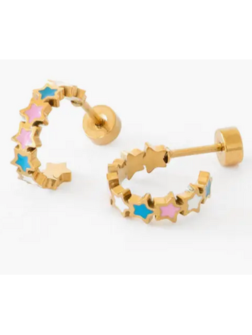 PIP POP POST Star Huggie Earrings