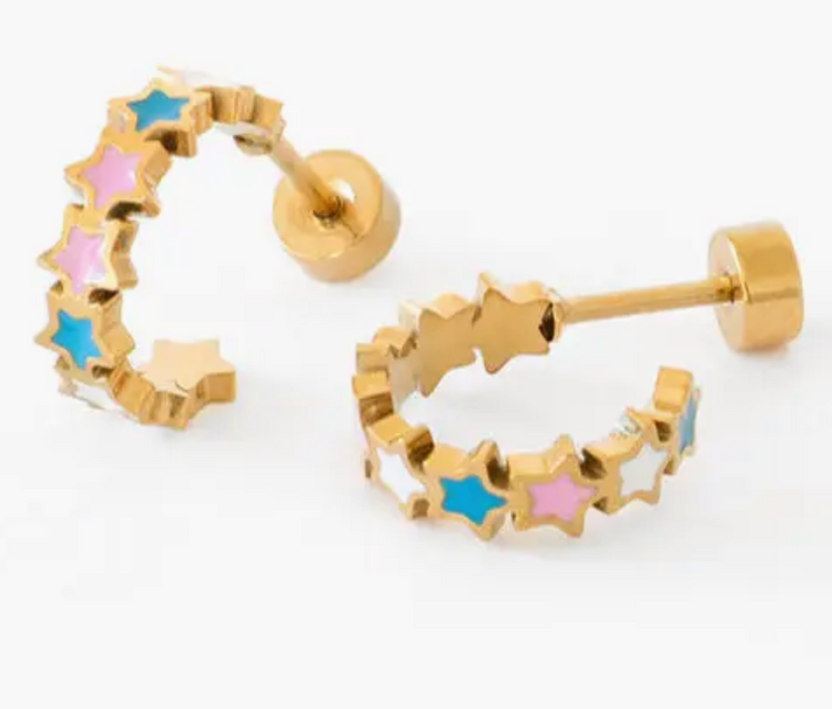 PIP POP POST Star Huggie Earrings