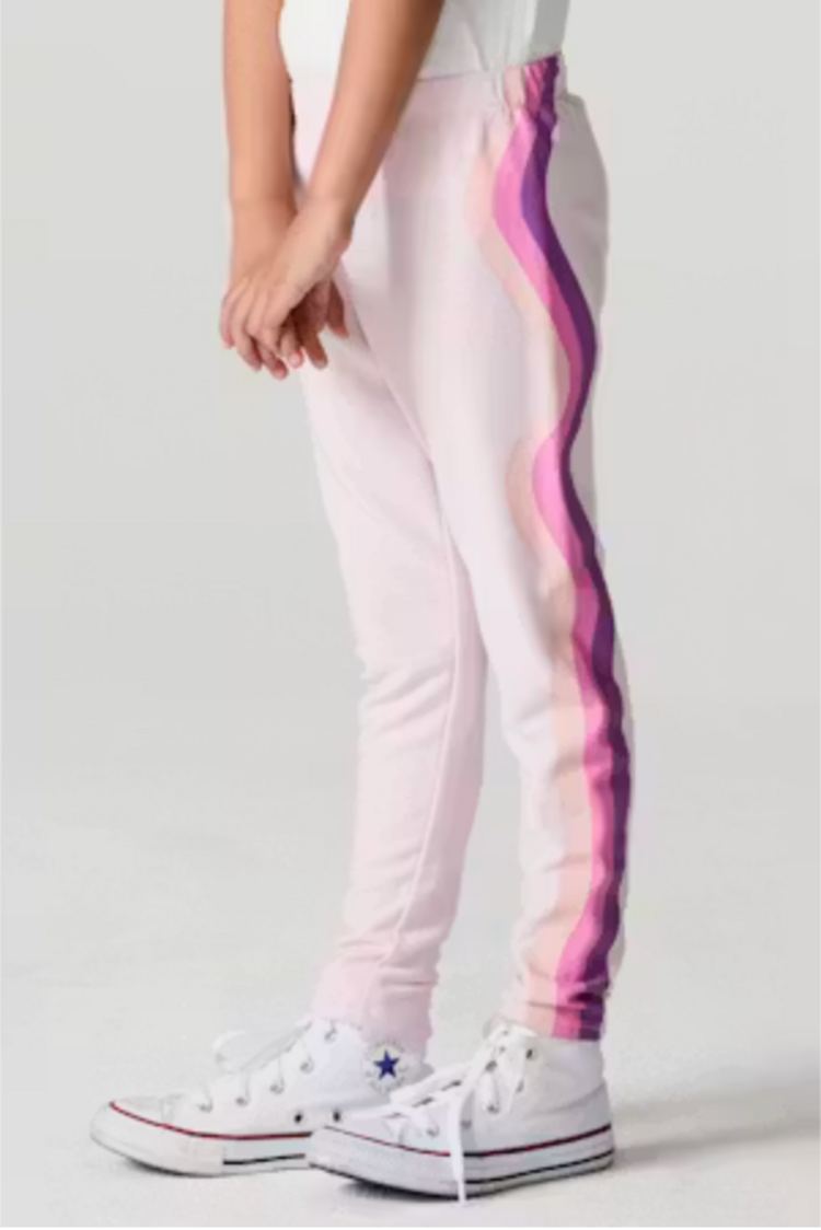 CHASER Pink Wave Stripe Leggings