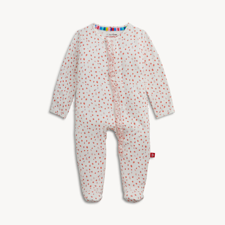 MAGNETIC ME Apple Blossom Ruffle Footie