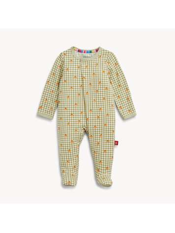 MAGNETIC ME Pumpkin Plaid Modal Footie