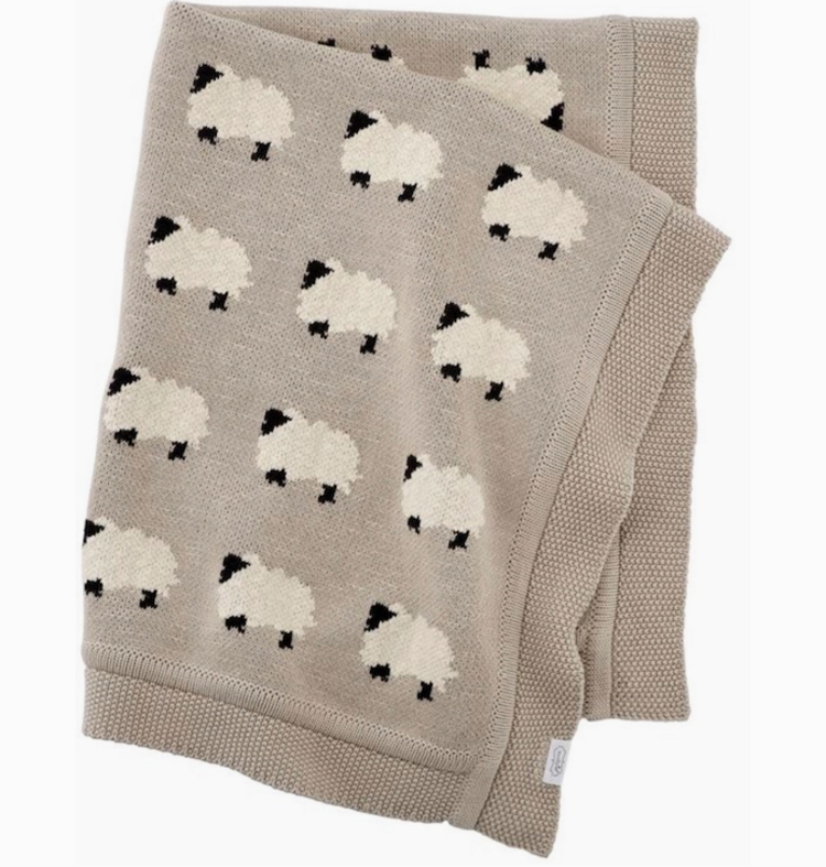 VIVERANO ORGANICS Furry Sheep - Organic Baby Blanket
