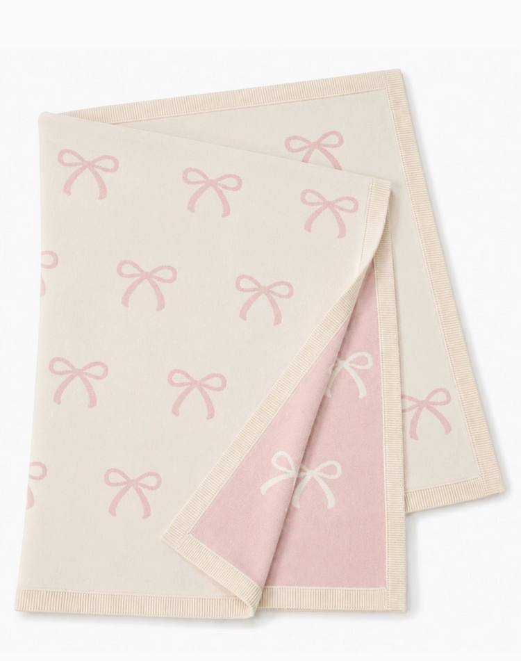 VIVERANO ORGANICS Sweet Bow Organic Blanket