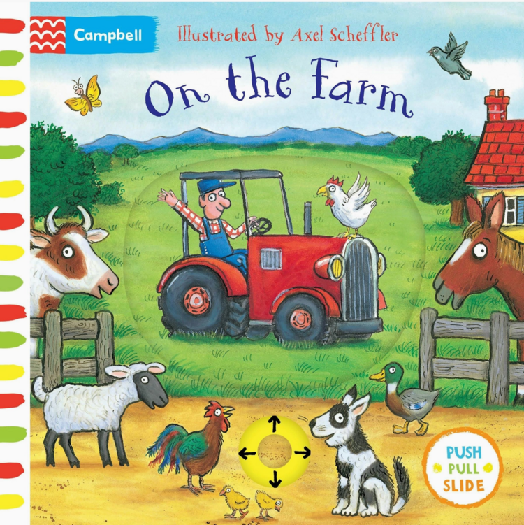 MACMILLIAN PUBLISHERS On The Farm: A Push, Pull Book