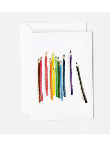 EMILY LEX STUDIO Colored Pencils Mini Notecard