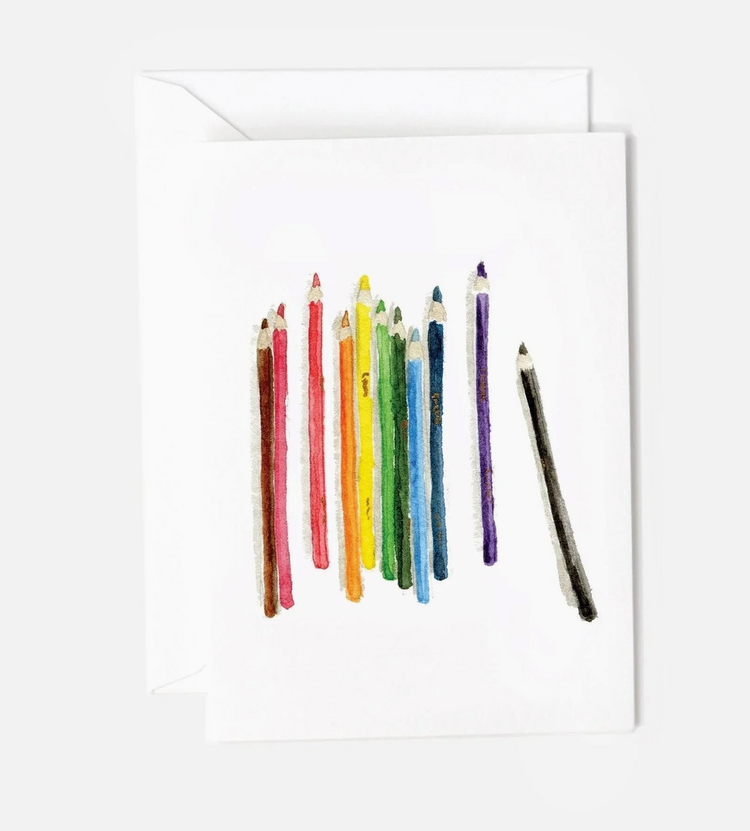 EMILY LEX STUDIO Colored Pencils Mini Notecard