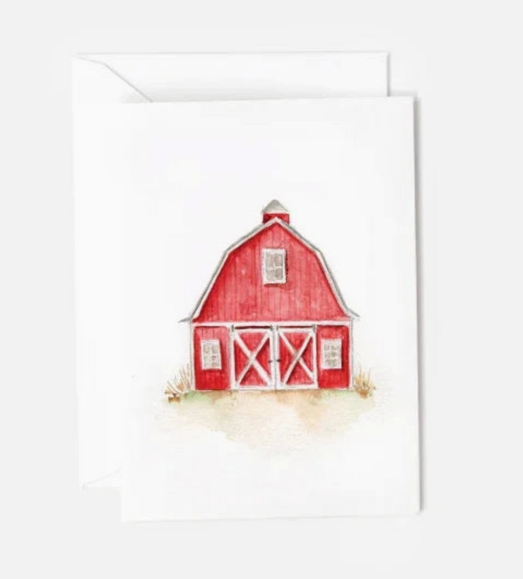 EMILY LEX STUDIO Red Barn Mini Notecard