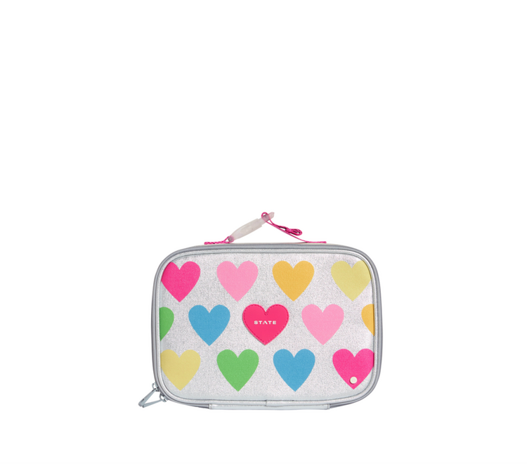 STATE BAGS Happy Fuzzy Hearts Lunch Box