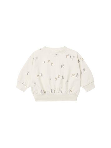 QUINCY MAE Deer Relaxed Sweatshirt