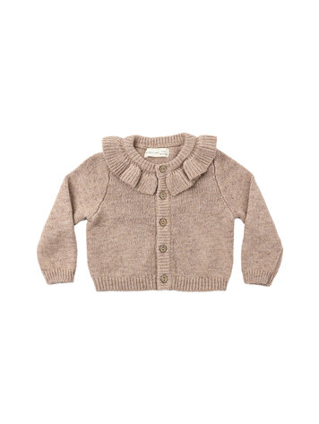 QUINCY MAE Ruffle Collar Baby Cardigan