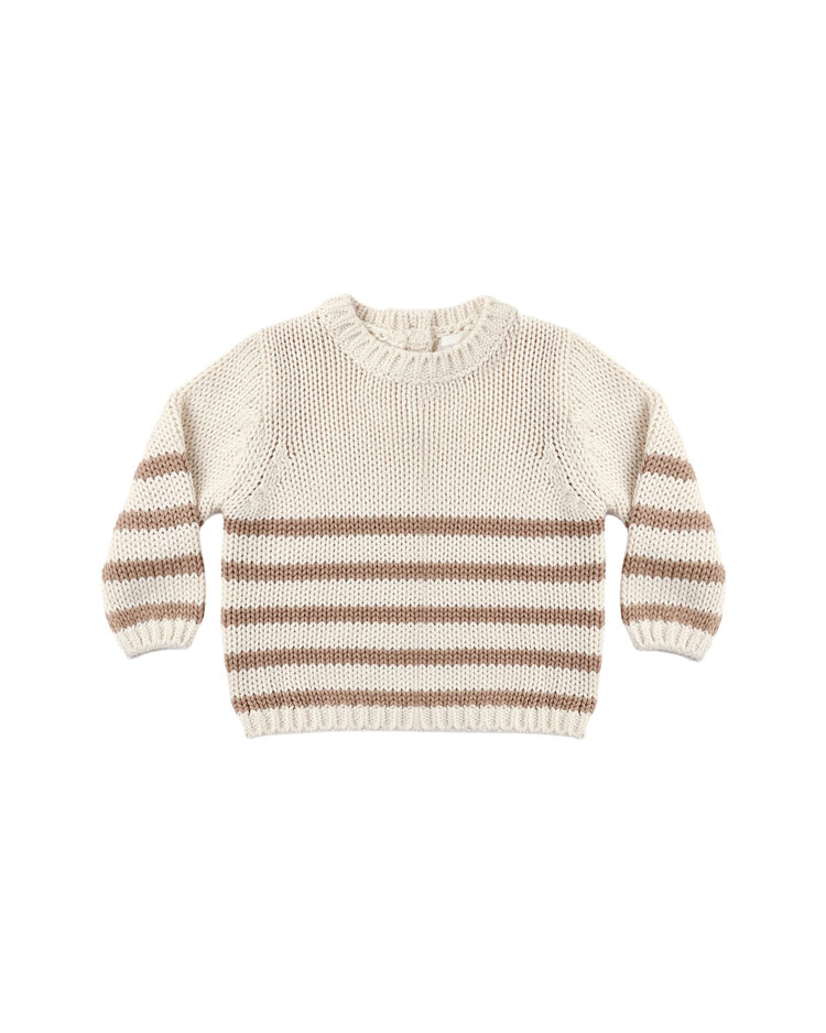QUINCY MAE Rex Stripe Baby Sweater