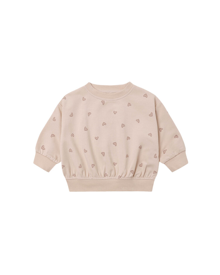 QUINCY MAE Relaxed Hearts Sweatshirt