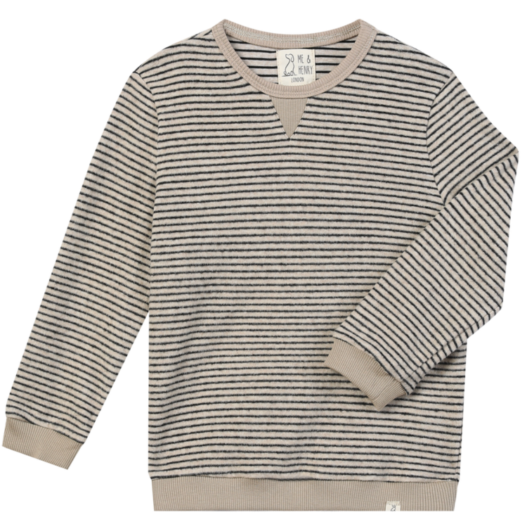 ME + HENRY Tarquin Stripe Baby Sweatshirt