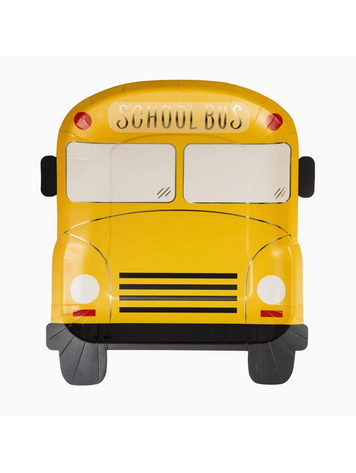 MY MIND'S EYE School Bus Shaped Paper Plate