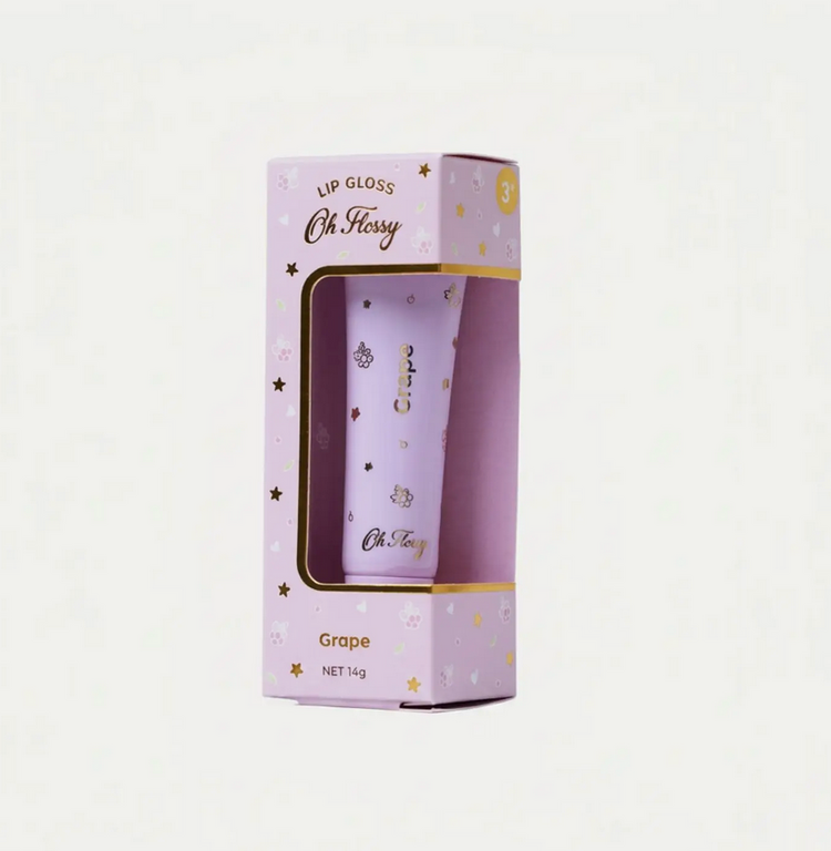Oh Flossy Grape Natural Lip Gloss