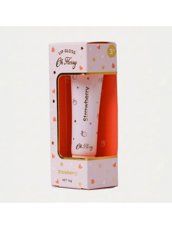 Oh Flossy Strawberry Natural Lip Gloss
