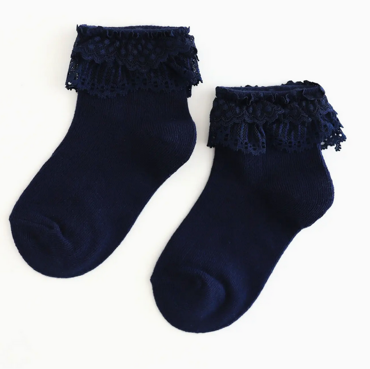 LITTLE STOCKING CO Lace Bobby Socks