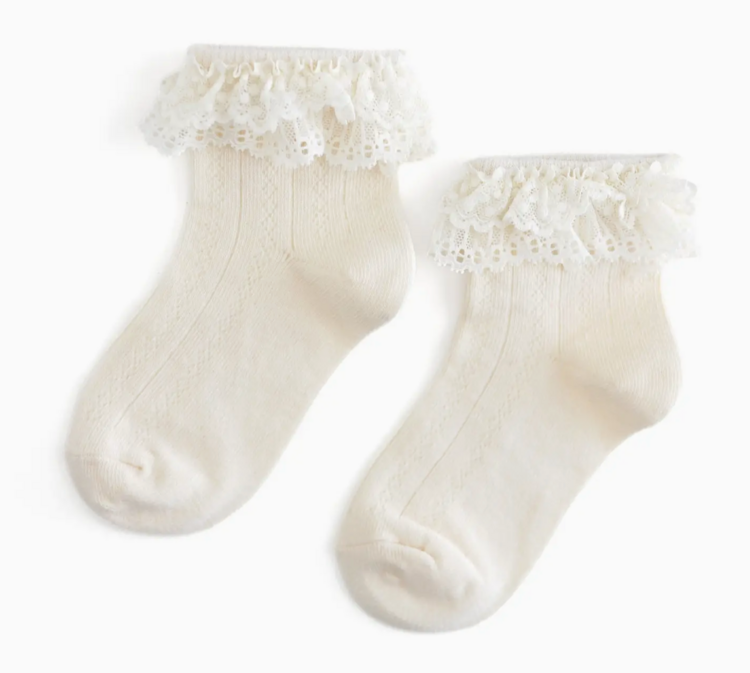LITTLE STOCKING CO Lace Bobby Baby Socks