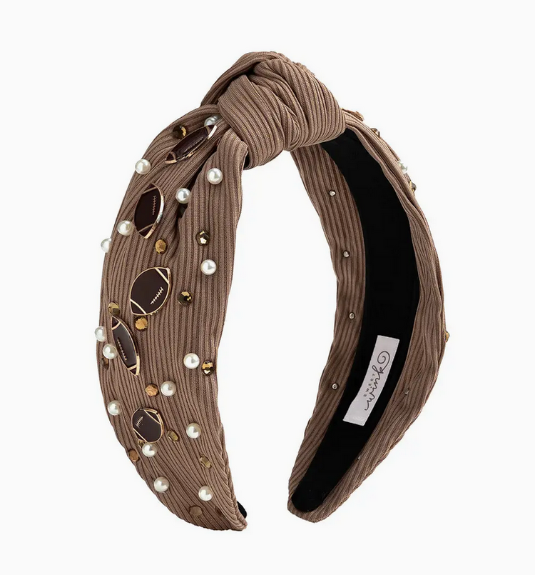 SWEET WINK Football Pearl Headband