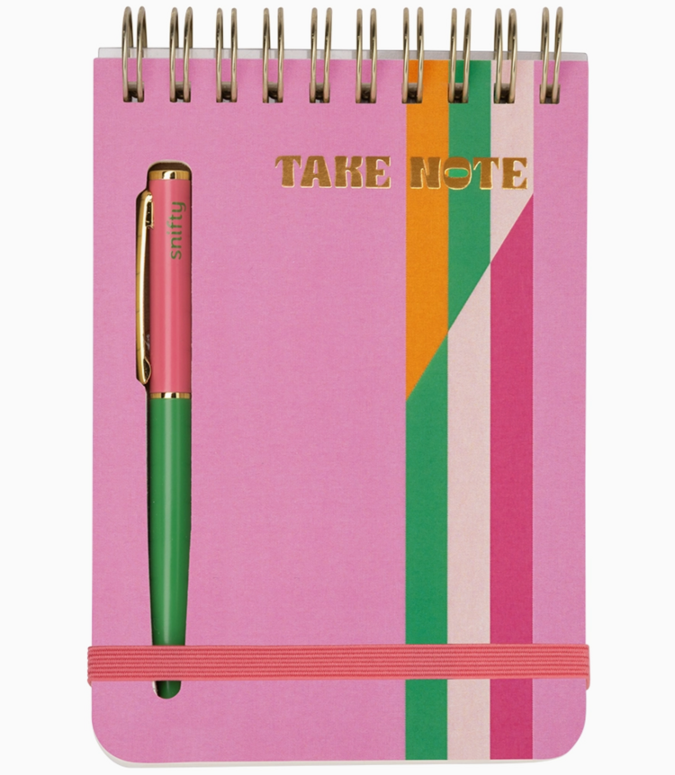 Take Note Notebook + Pen Set - Pink