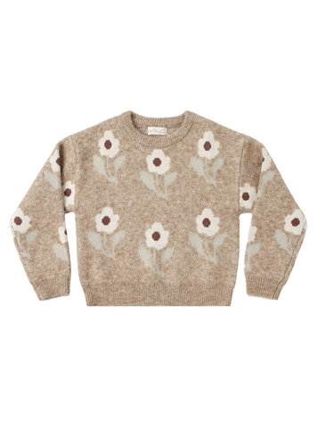 RYLEE AND CRU Aspen Baby Flower Sweater