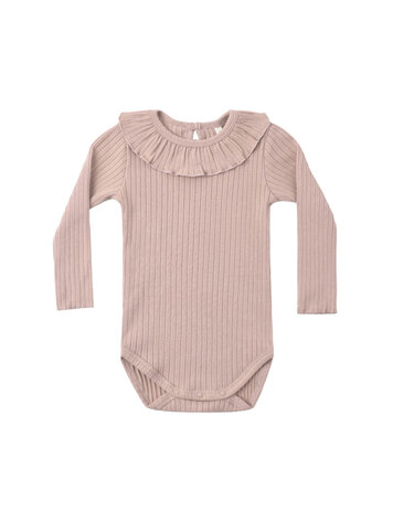 RYLEE AND CRU Ruffle Collar Bodysuit