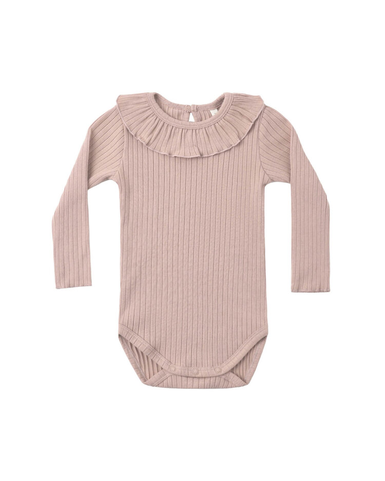 RYLEE AND CRU Ruffle Collar Bodysuit