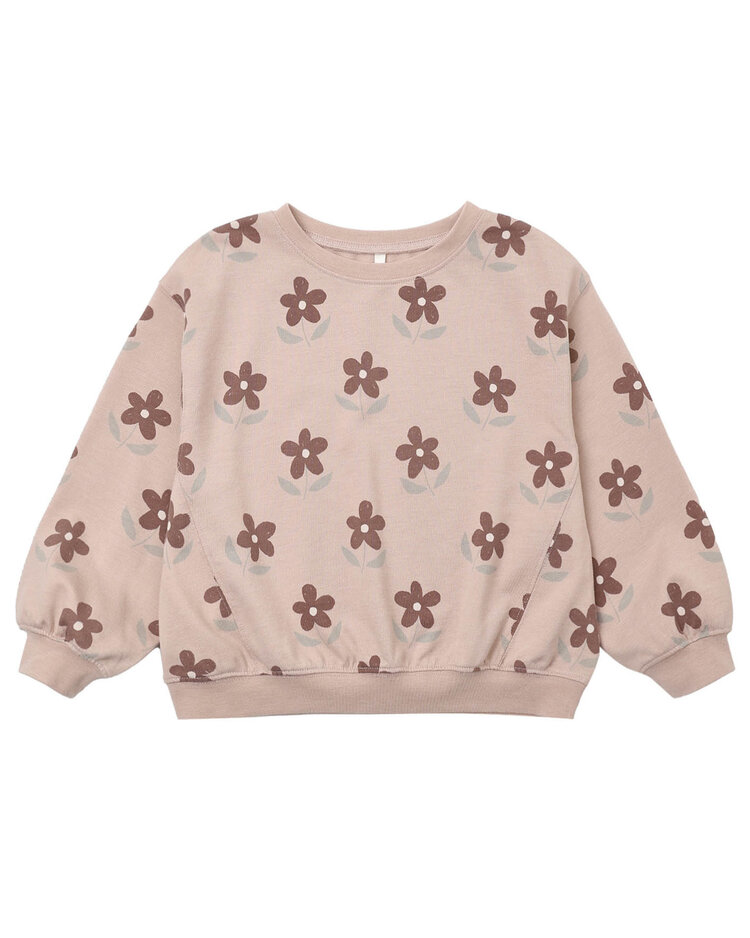 RYLEE AND CRU Oversized Daisy Baby Sweatshirt