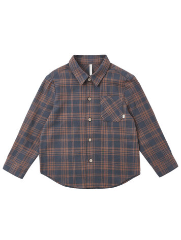 RYLEE AND CRU Collared Long Sleeve Plaid Baby Shirt