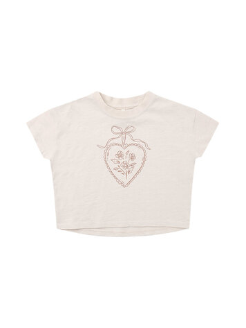 RYLEE AND CRU Heart Locket Boxy Tee
