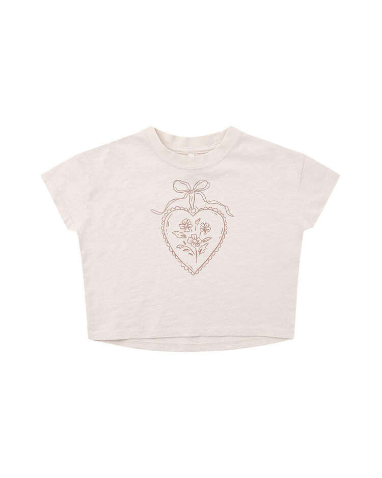 RYLEE AND CRU Heart Locket Boxy Tee