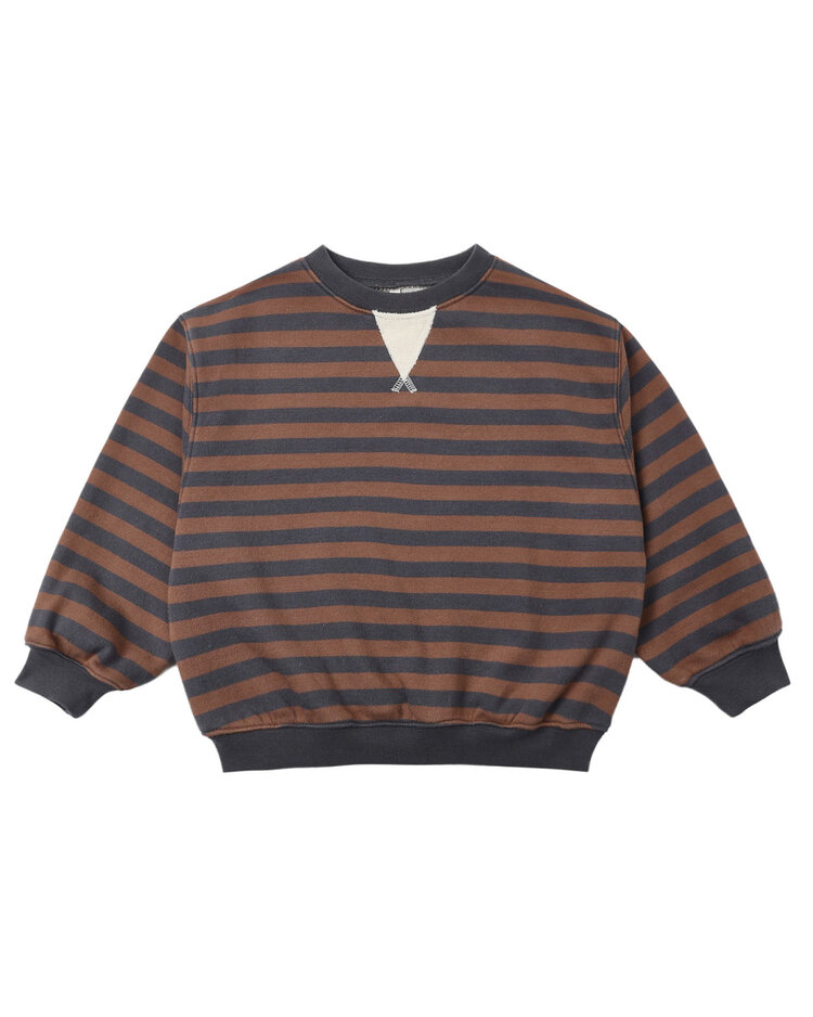 RYLEE AND CRU Oversized Stripe Crew
