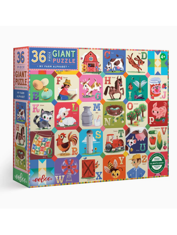 EEBOO My Farm Alphabet Giant Puzzle