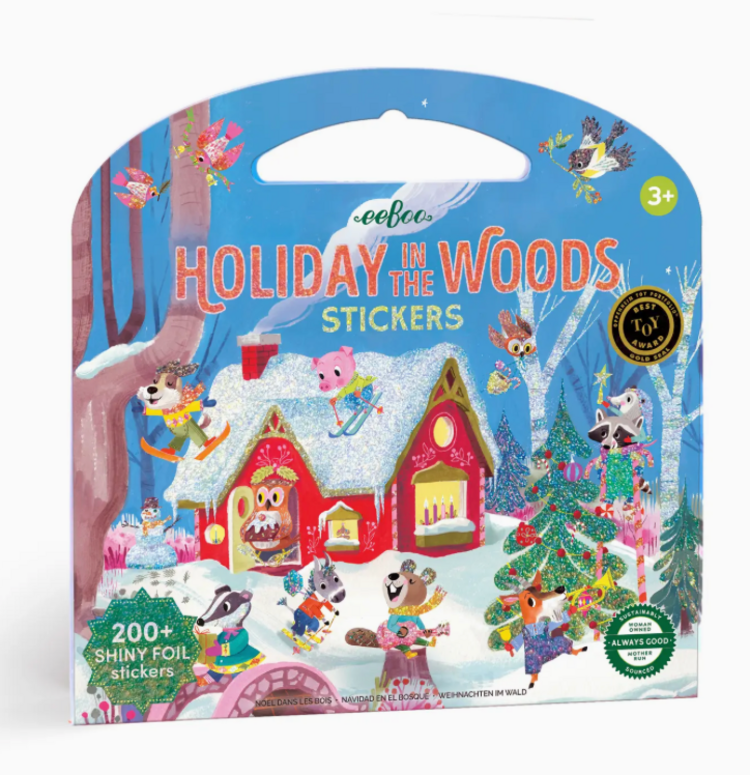 EEBOO Holiday In The Woods Shiny Stickers