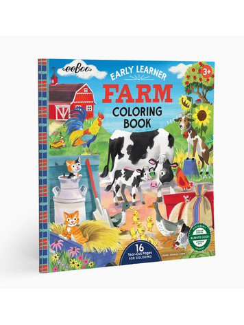 EEBOO Little Farm Square Coloring Book