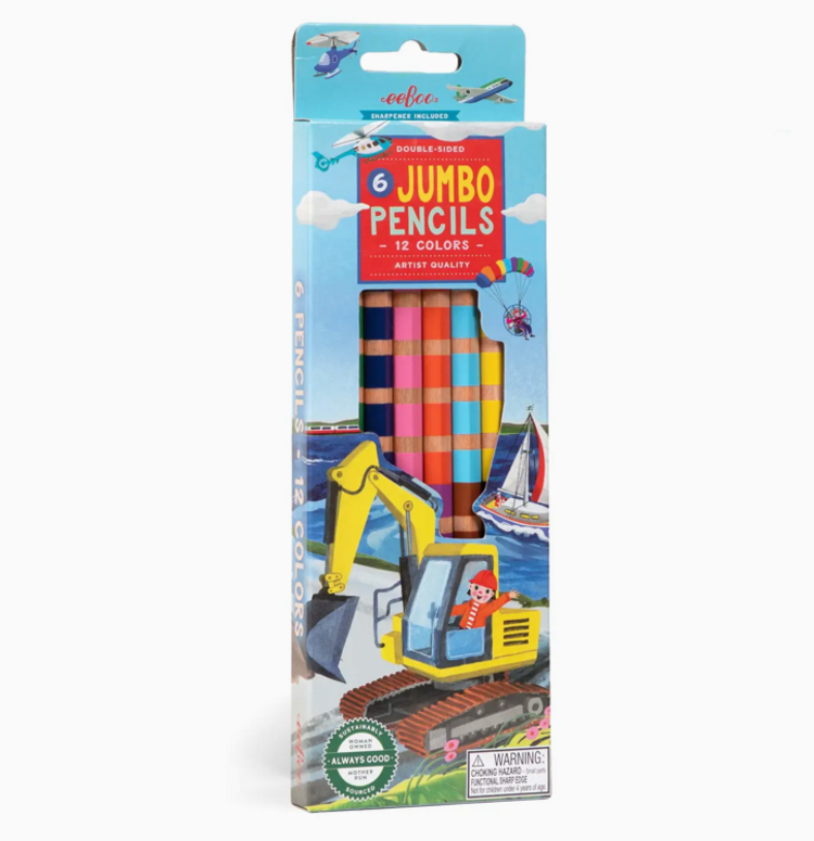 EEBOO Construction  6 Jumbo Double Pencils