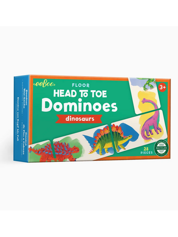 EEBOO Dinosaur Head-to-Toe Dominoes
