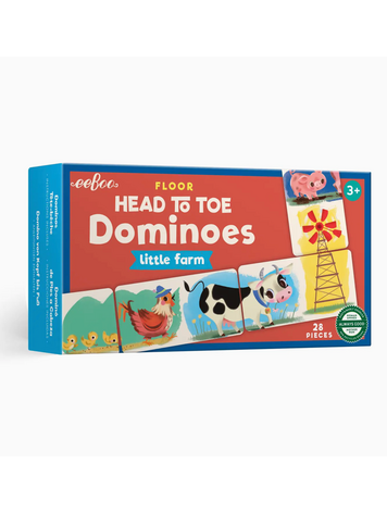 EEBOO Little Farm Head-to-Toe Dominoes