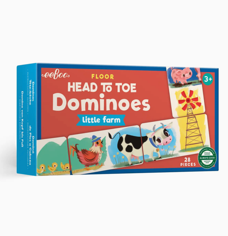 EEBOO Little Farm Head-to-Toe Dominoes