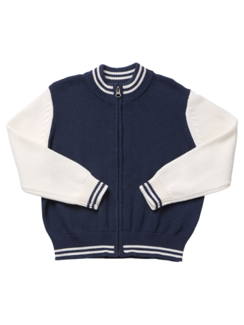 PINK CHICKEN Varsity Zip Sweater