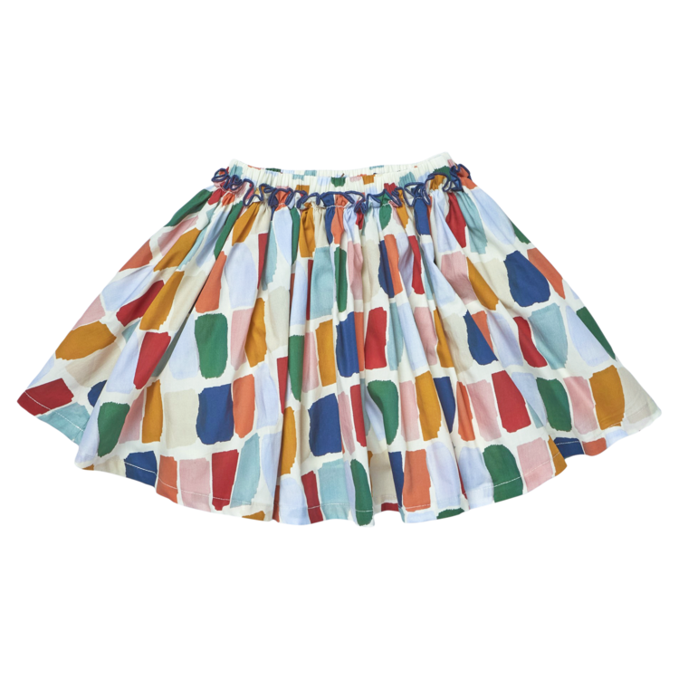 PINK CHICKEN Gianna Paint Swatches Skirt