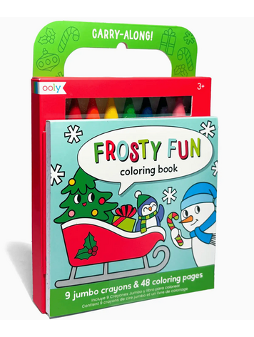 OOLY Frosty Fun Carry-Along Coloring Book Set