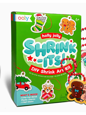 OOLY Holly Jolly Mini DIY Shrink Art Kit